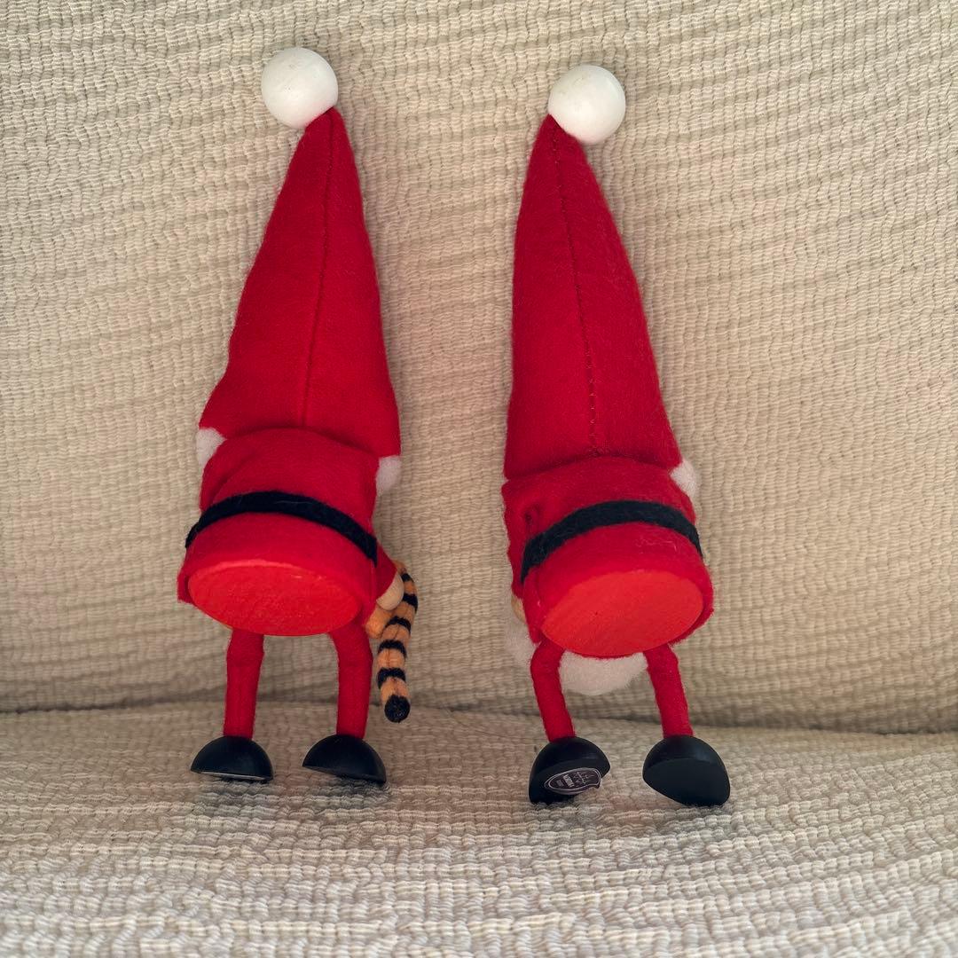 ノルディカニッセ　フェルト製サンタクロース トラとウサギ