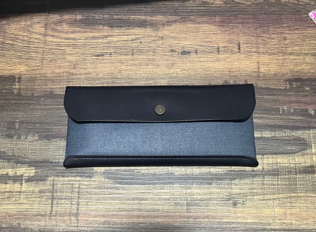 ポスタルコ　スナップペンケース　ネイビーブルー