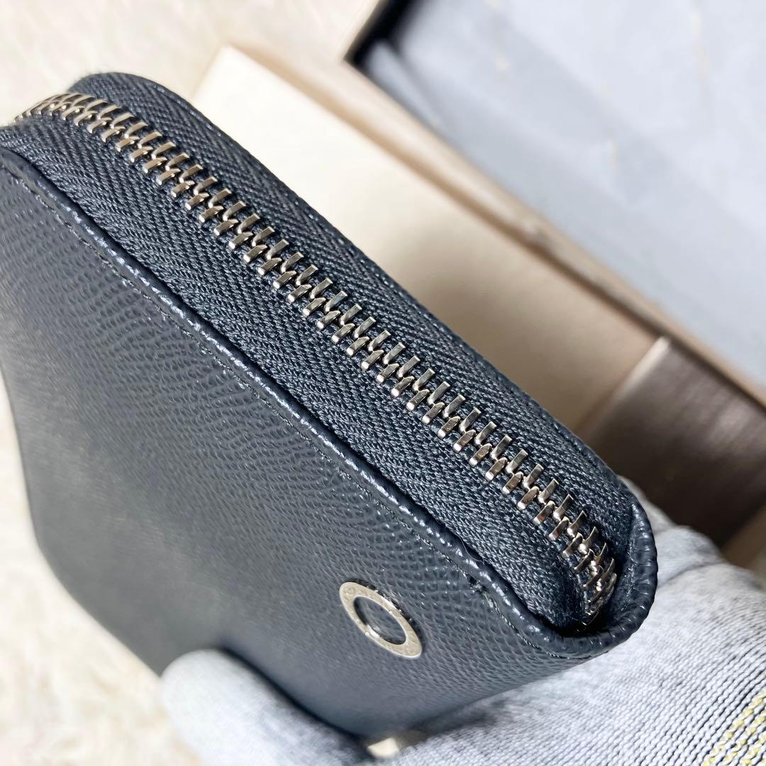 【未使用】ブルガリ ラウンドジップ ビーゼロワンレザーグレー FRID搭載