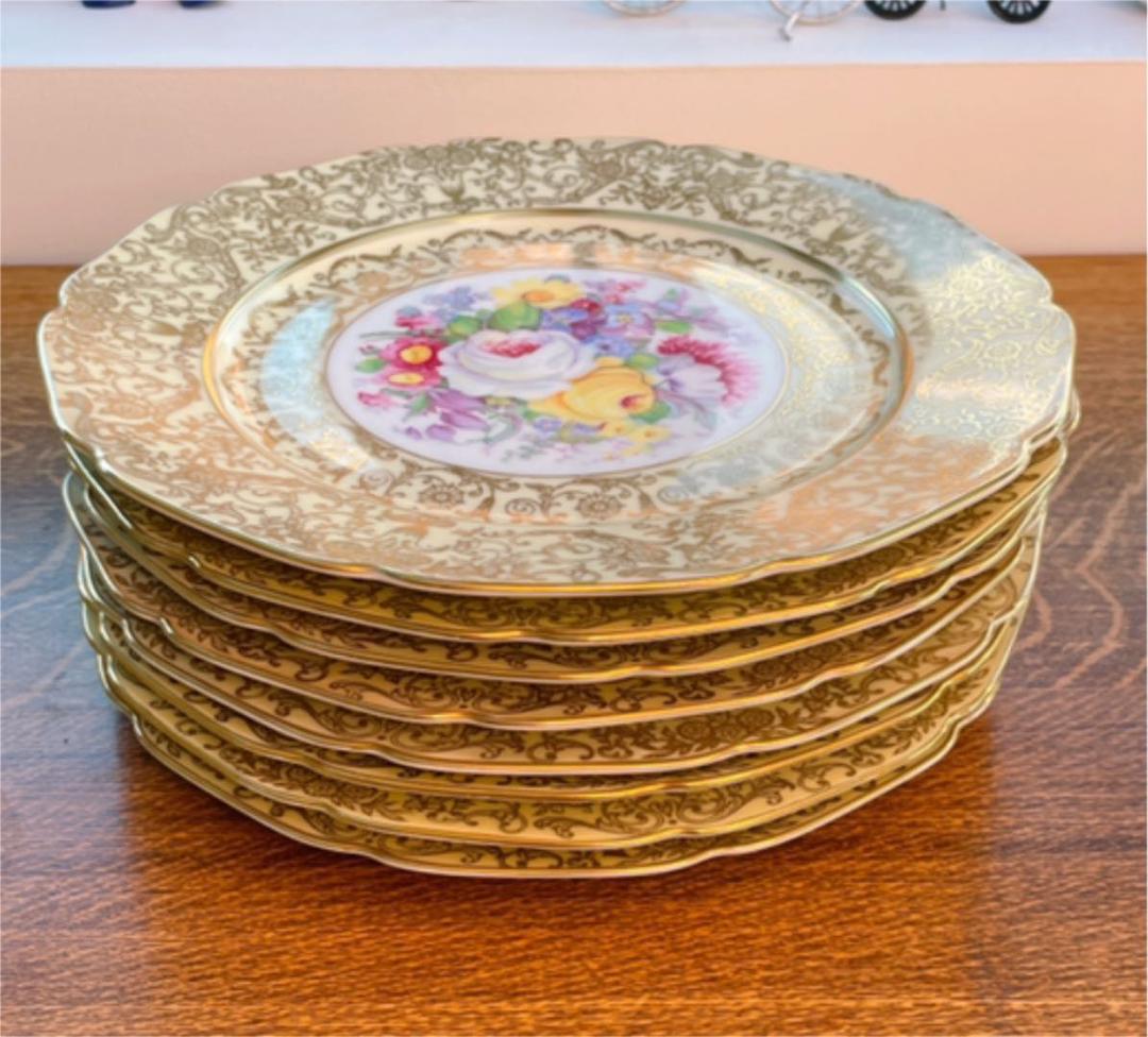 チェコスロバキア製、ニューヨークmay'sのアンテーク大皿8枚再値下げ❗️