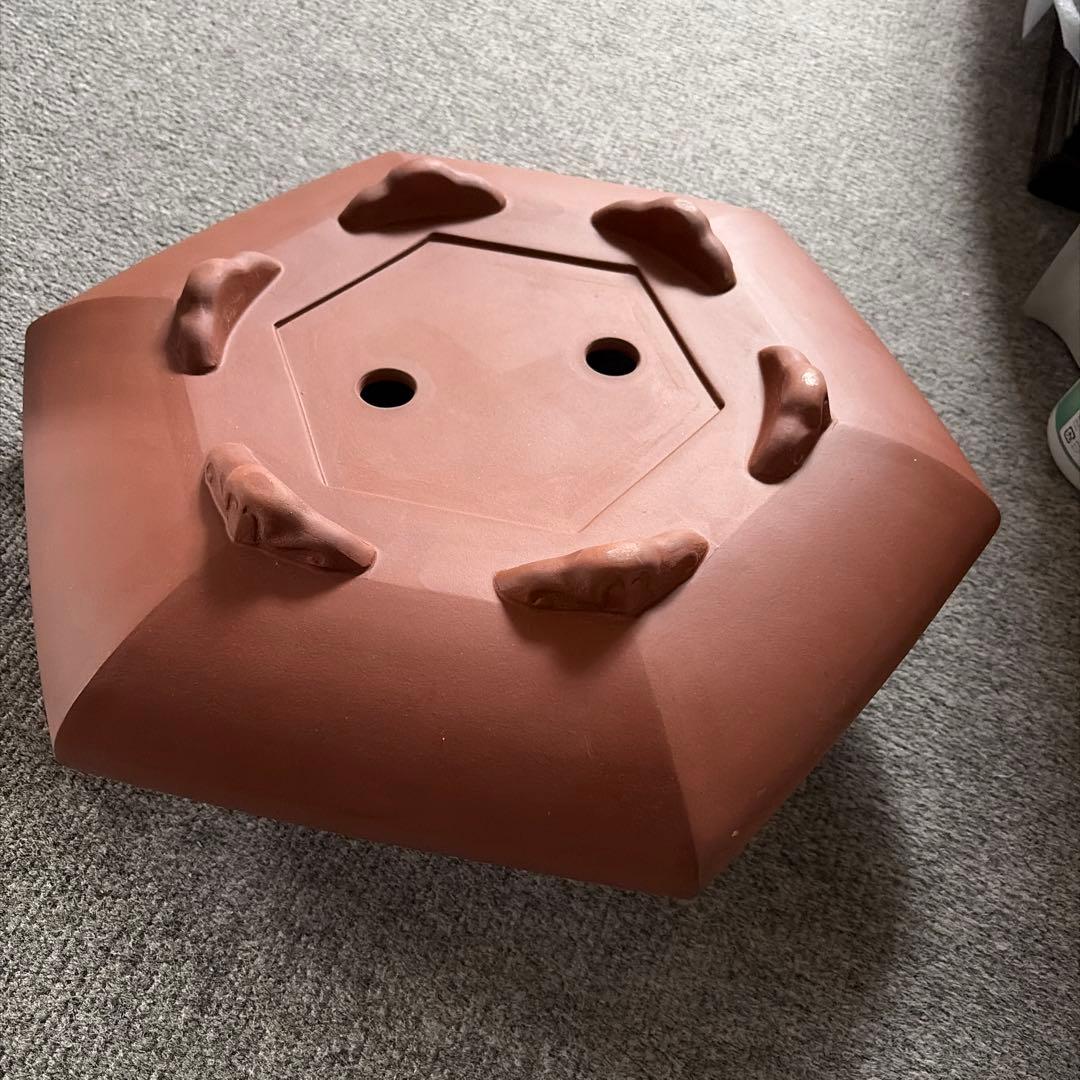 陶器 六角形 植木鉢　中国