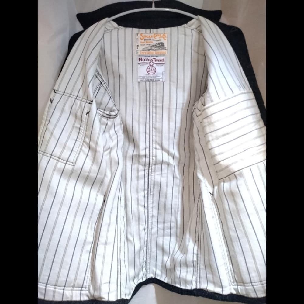 HARRIS TWEEDワークコートジャケットSUGAR CANEハリスツイード