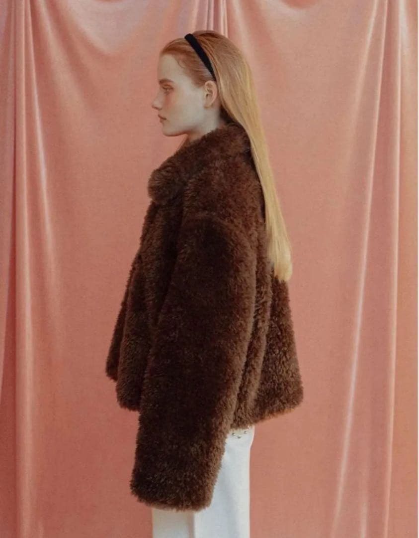 アリソンブラウン FLUFFY TEDDY BEAR DUFFLE COAT