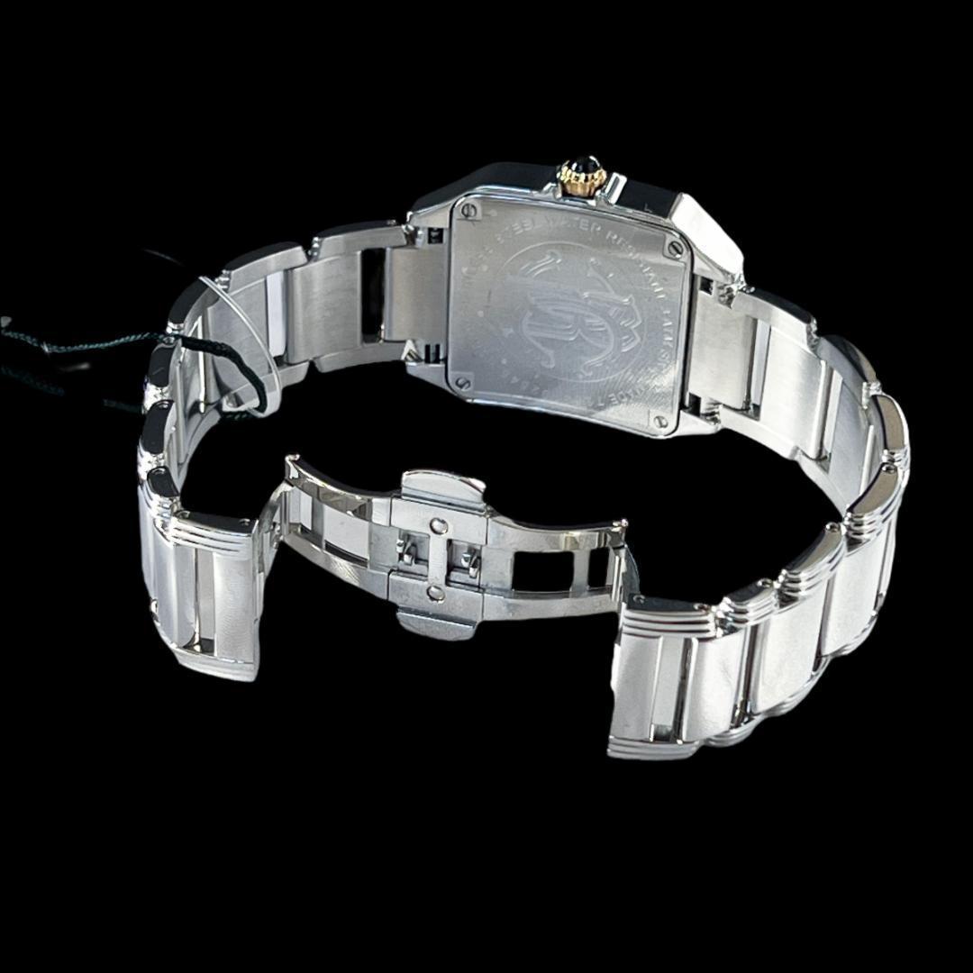 ✨エレガント❣️レディース腕時計 白シルバー スクエア ロベルトカバリ