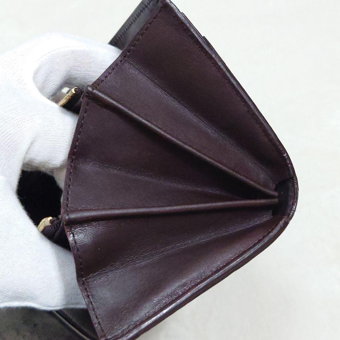 【美品】ルイヴィトン☆モノグラム／ヴェルニ☆ポルトフォイユ・サラ☆アマラント