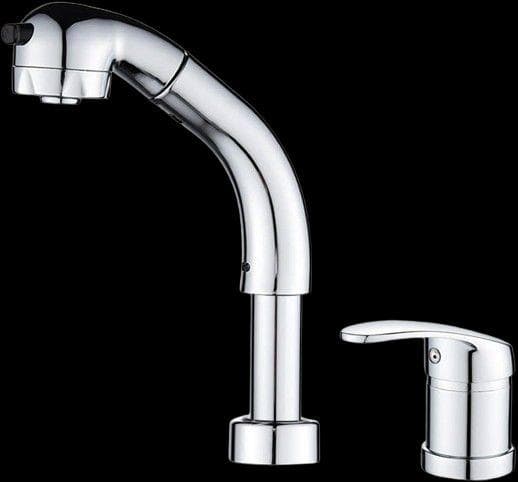 洗面台蛇口 洗髪用 シングルレバーツーホール