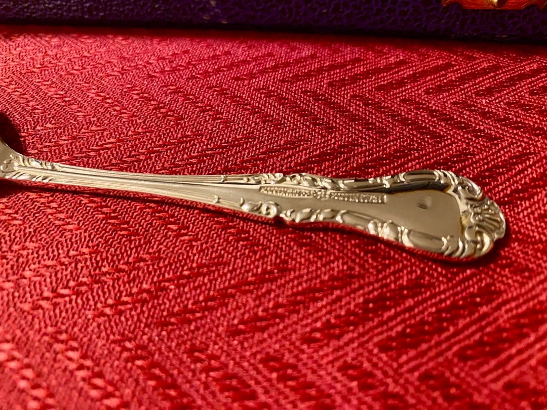 【英国王室御用達☆極美品】Mappin&Webb スープスプーン６本 収納箱付！