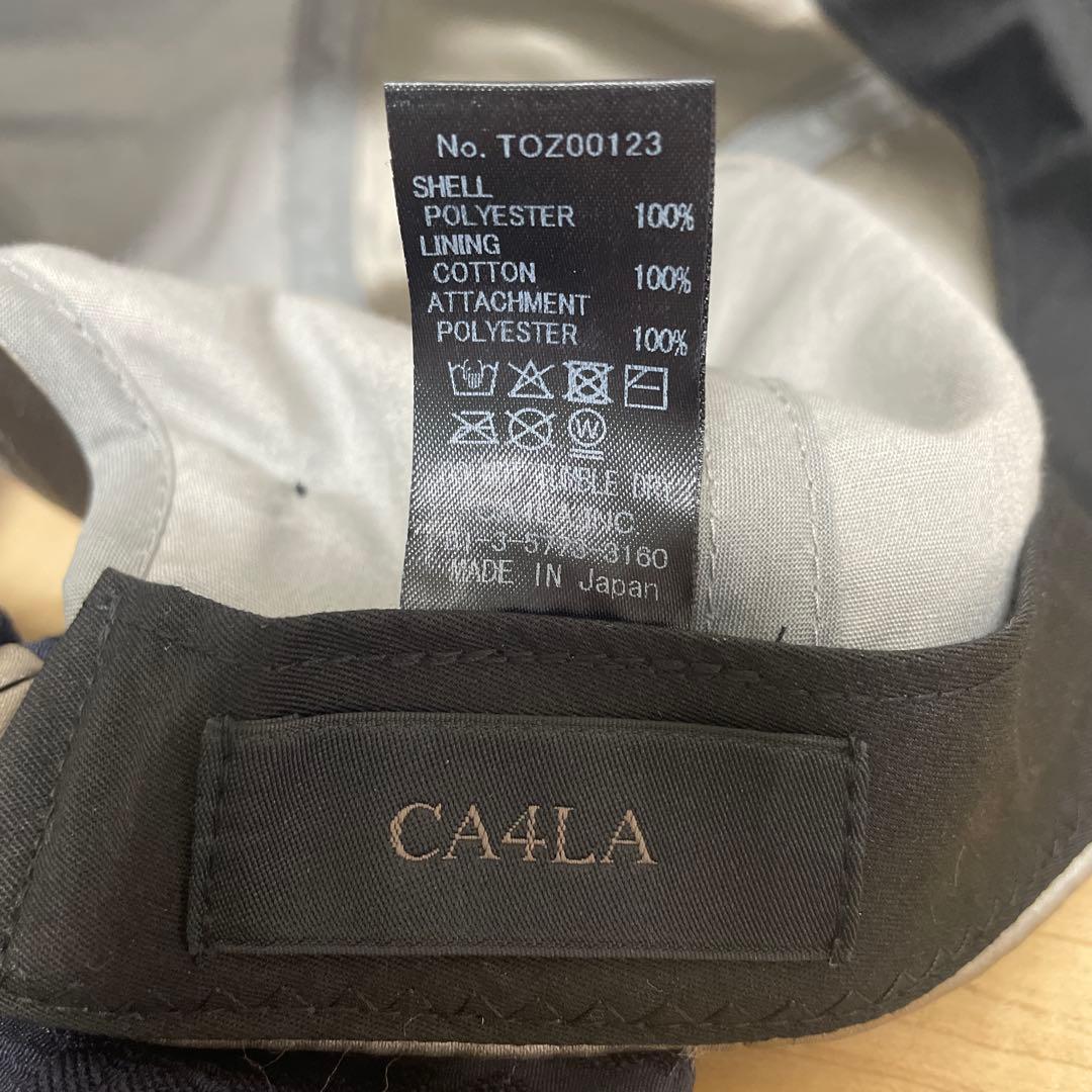 CA4LA カシラ HILDA 3 サテン レースバックリボンキャップ　グレー