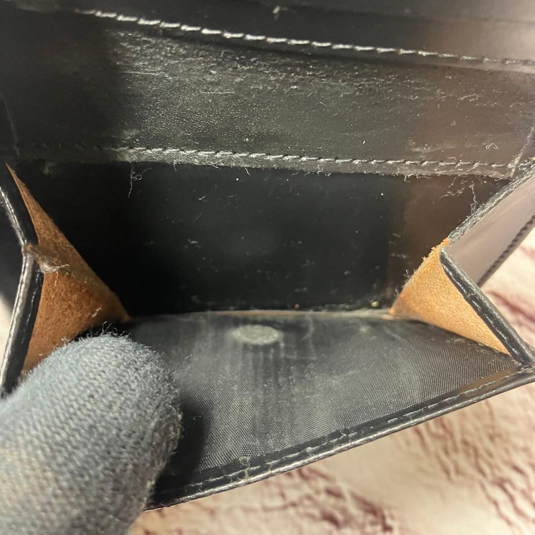 グレンロイヤル マネークリップ 小銭入れ付き 二つ折り財布 レザー ブラック