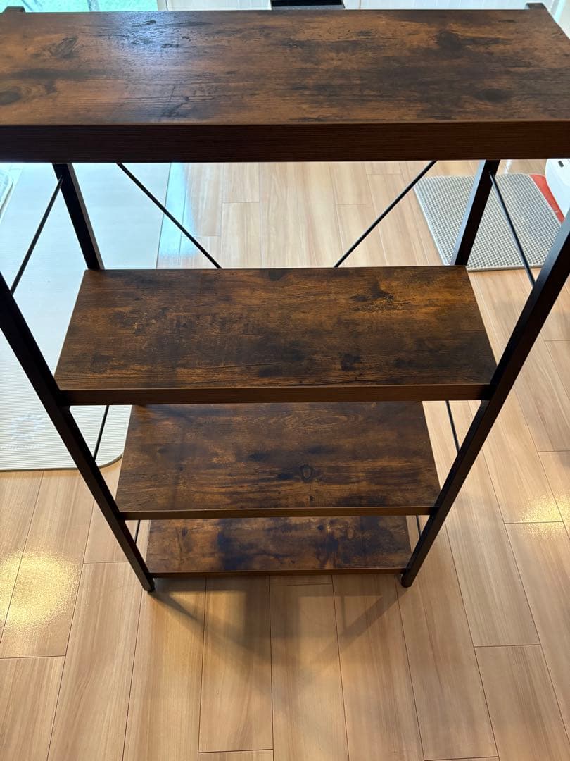 ニトリ ブックシェルフ(N ステイン 60 BR) ミドルブラウン