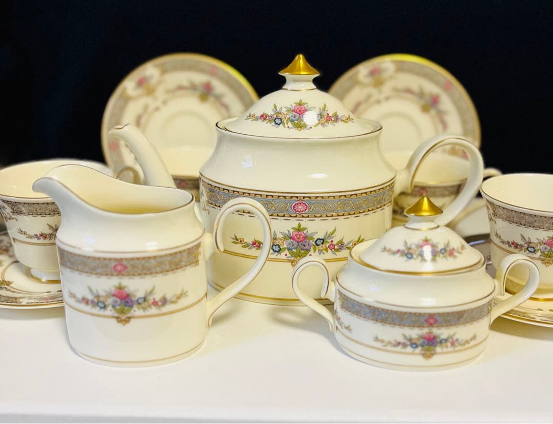 ミントン MINTON PERSIAN ROSE  ４人用セット　ポット