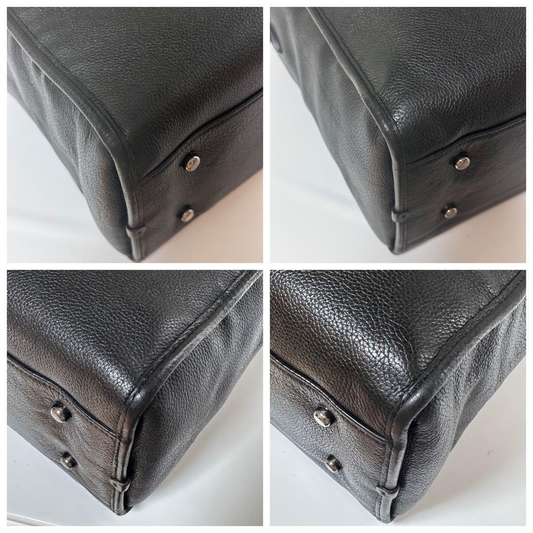 【美品】coach 牛革 2WAY ショルダー トートバッグ ビジネスバッグ