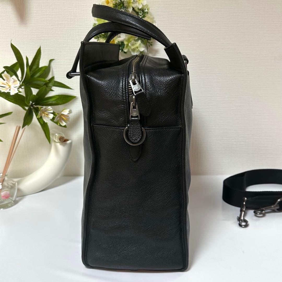 【美品】coach 牛革 2WAY ショルダー トートバッグ ビジネスバッグ