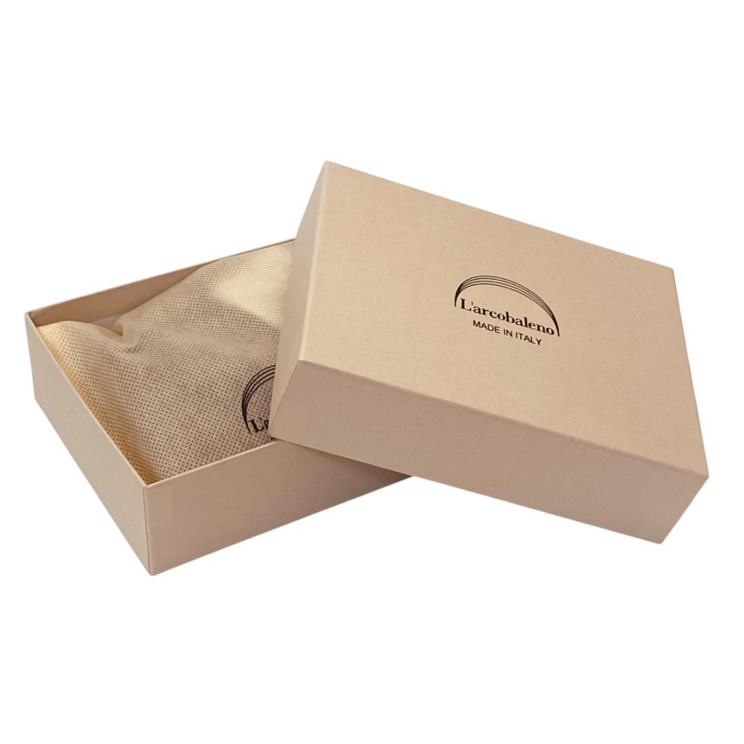 2174【新品 定価3.5万円】ラルコバレーノ×バーニーズ★三つ折り財布★本革★