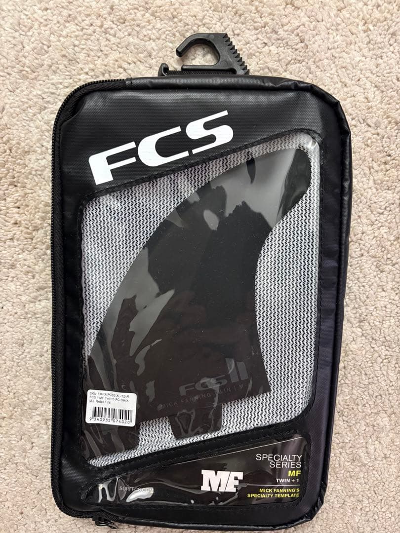 【新品】FCS2 ミックファニング ツインスタビ フィン Black