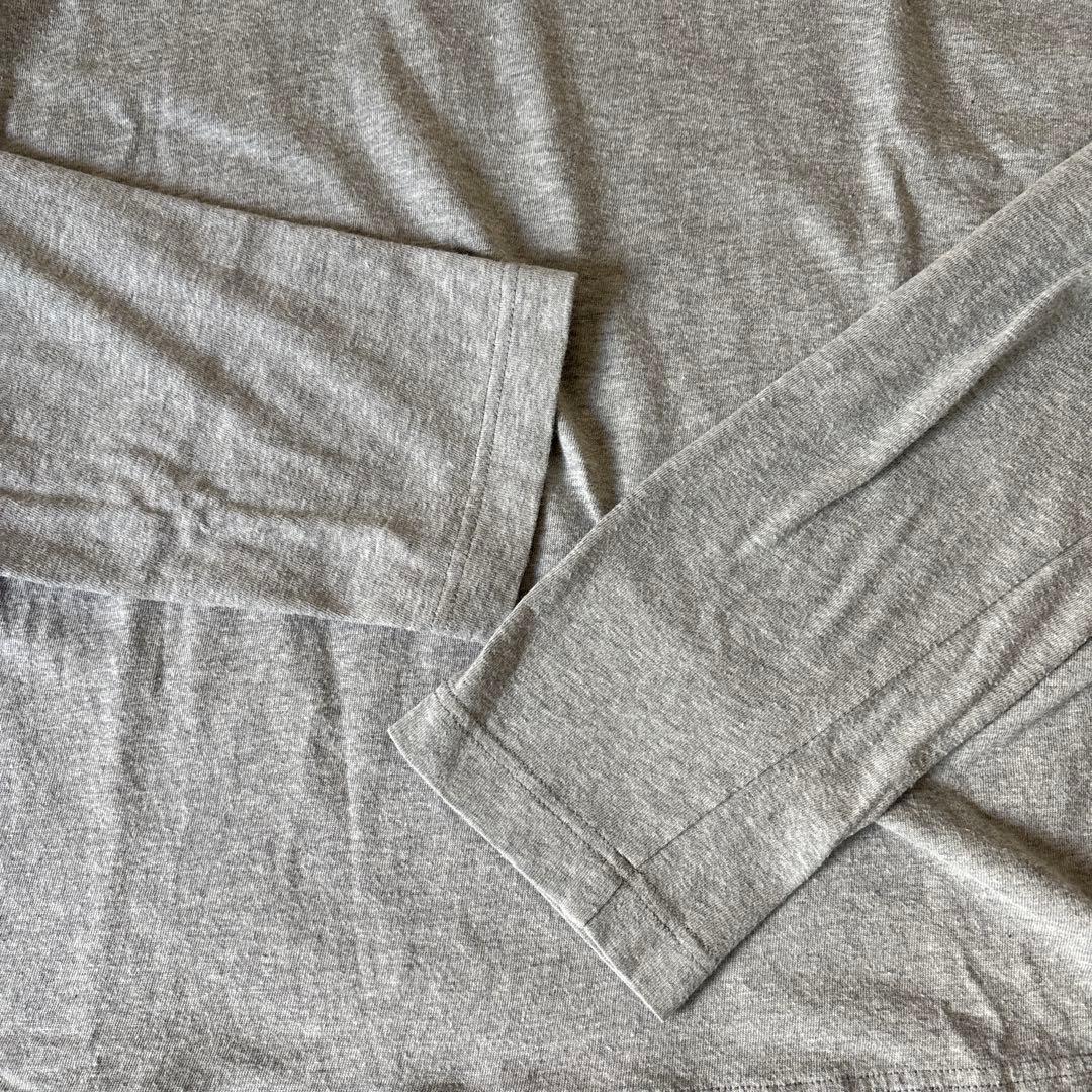 Lサイズ：コムデギャルソンシャツ ドッキング カットソー グレー/ライトブルー