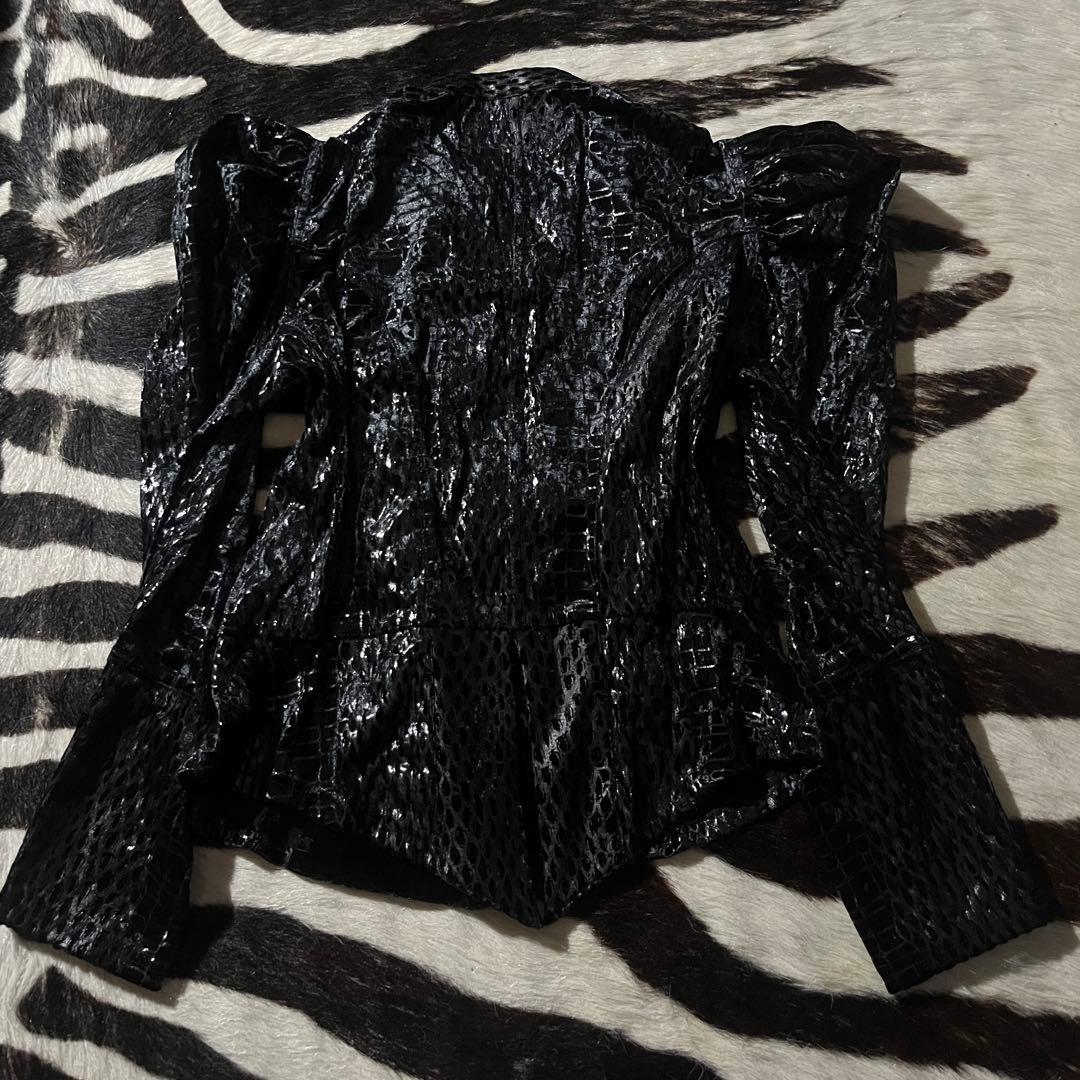 ジャケット・アウター share spirit python foil double jacket