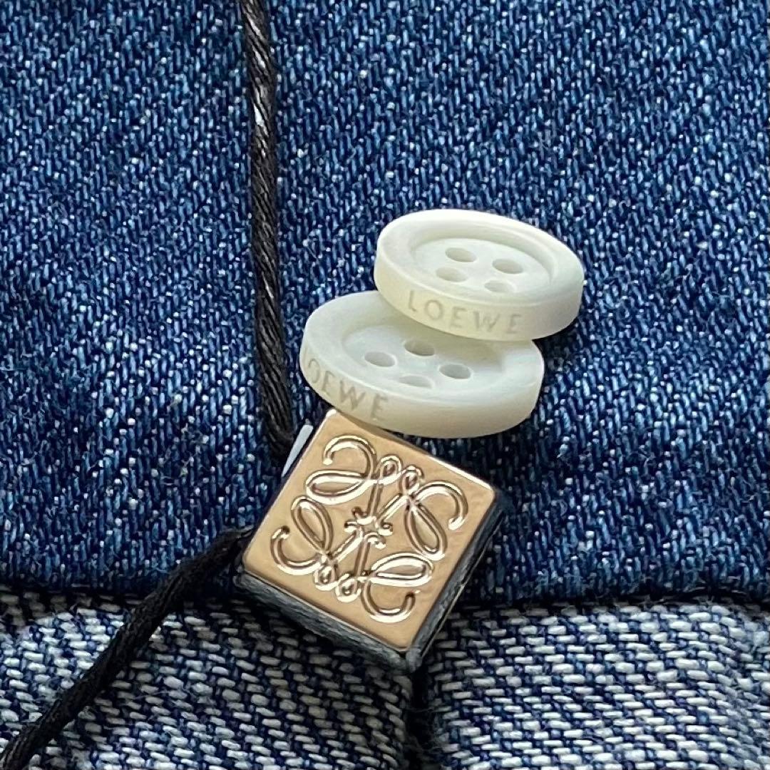 LOEWE ロエベ タグ付新品完売商品 ショートスリーブ デニムシャツ 32