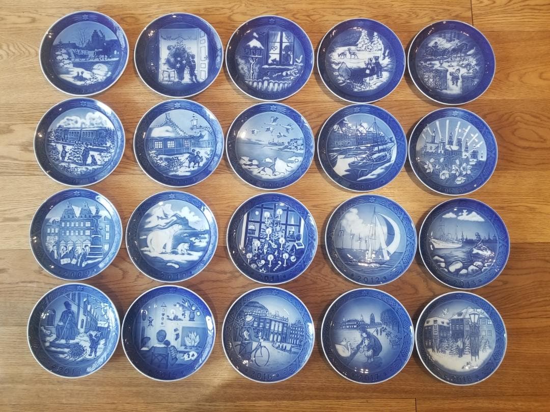 クリスマスイヤープレート 20枚 1999～2018