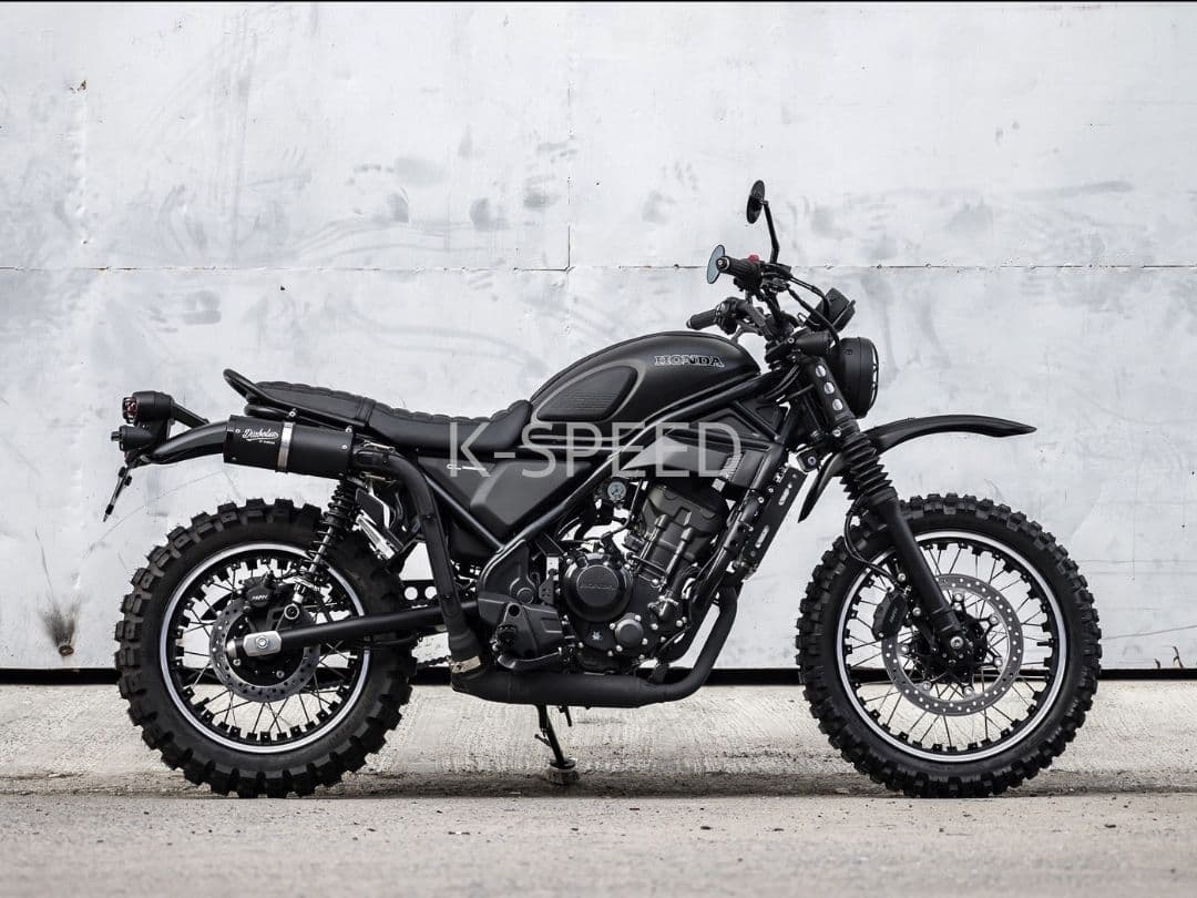 ホンダ CL250-500用 マットブラックのスリムデザインフェンダー