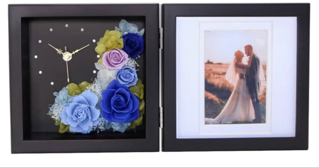 プリザーブドフラワーフォトクロック Arvo