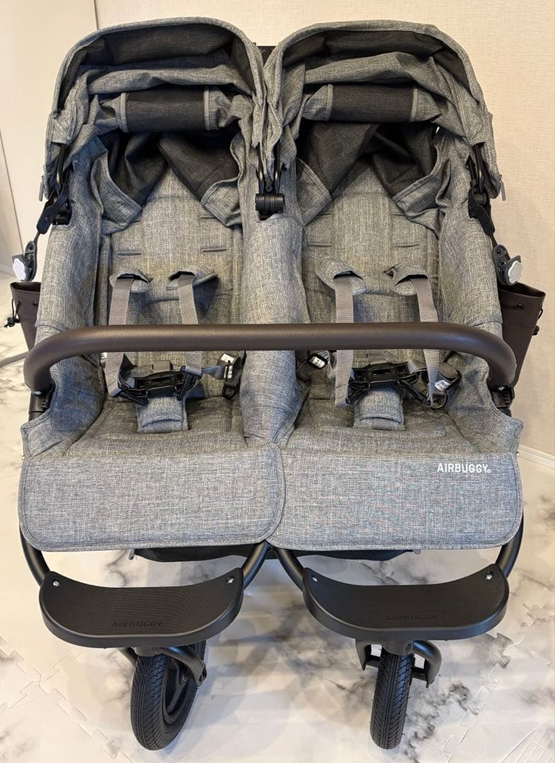 ほぼ未使用極美品★エアバギー ココダブル エクストラ フロムバース アースグレイ