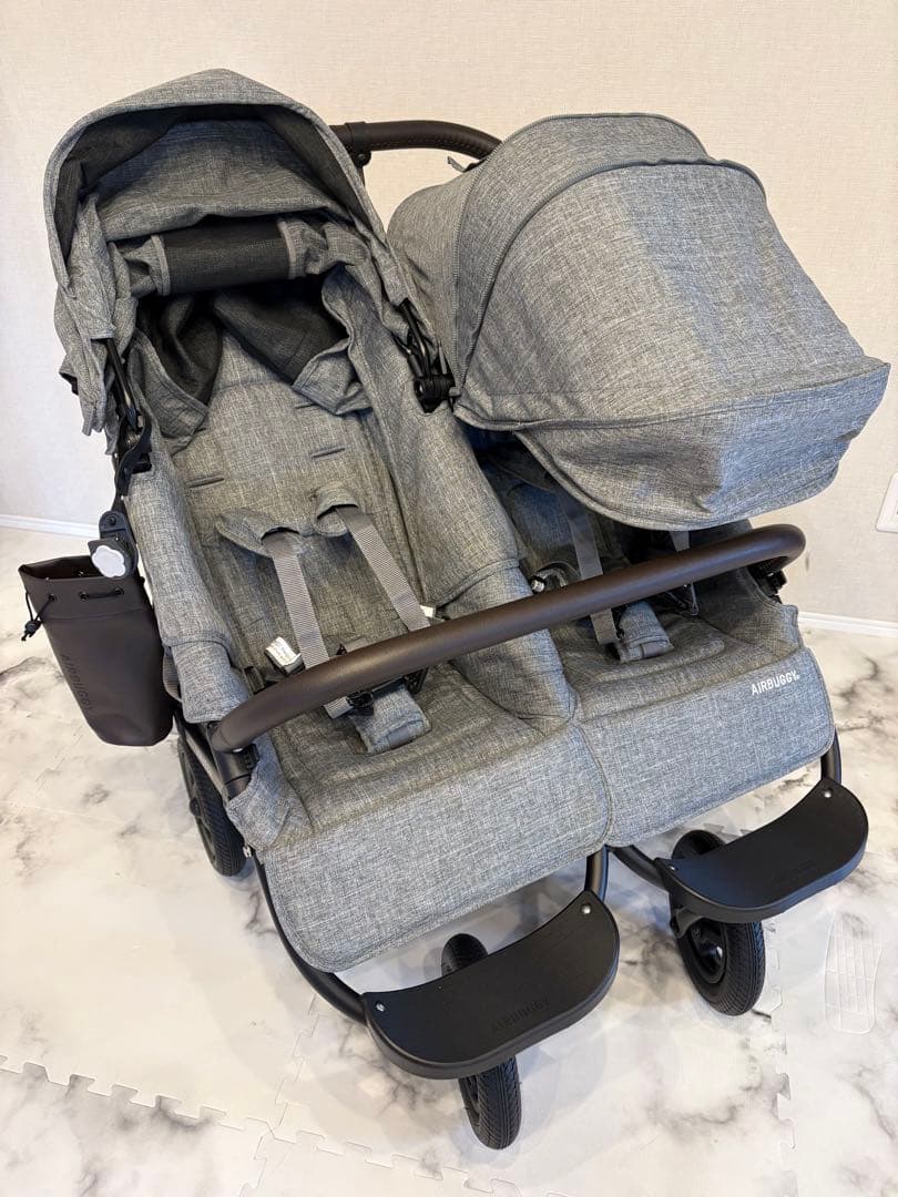 ほぼ未使用極美品★エアバギー ココダブル エクストラ フロムバース アースグレイ