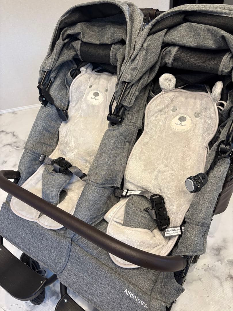 ほぼ未使用極美品★エアバギー ココダブル エクストラ フロムバース アースグレイ
