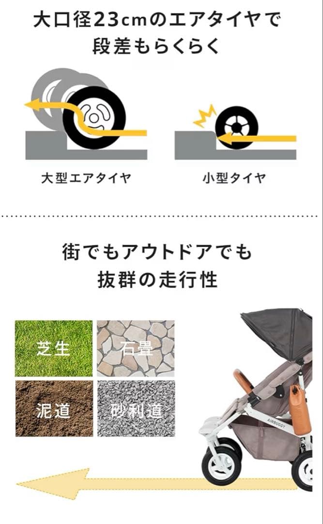 ほぼ未使用極美品★エアバギー ココダブル エクストラ フロムバース アースグレイ