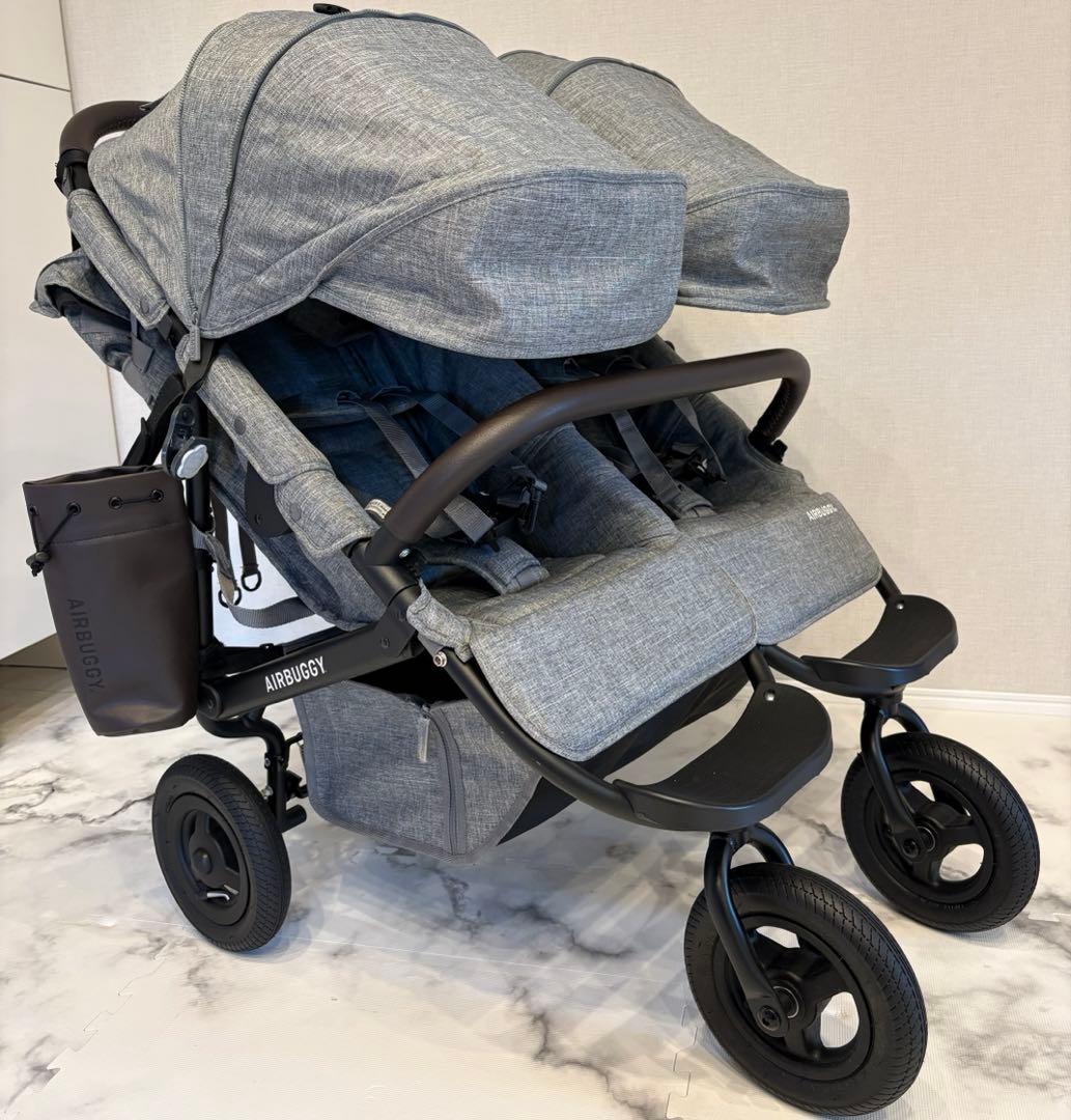 ほぼ未使用極美品★エアバギー ココダブル エクストラ フロムバース アースグレイ