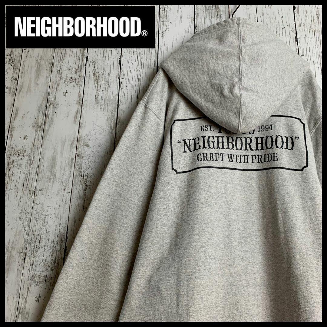 【ビッグシルエット】ネイバーフッド☆ビッグバックBOXロゴ入りパーカー2271.