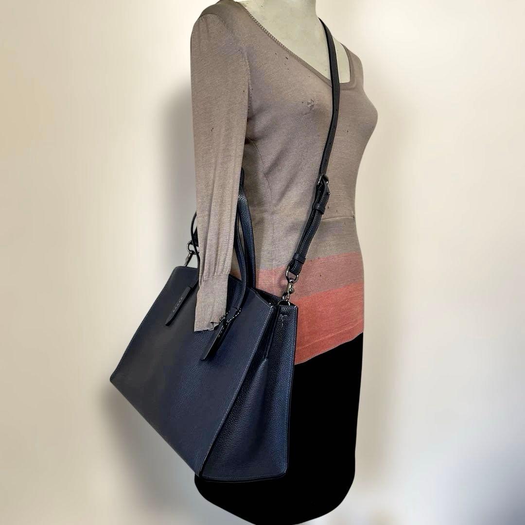 COACH‼️未使用状態(^^)ダークグレー2WAYトートバッグ‼️