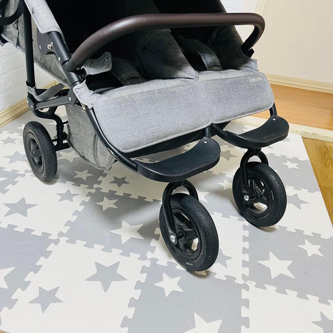【☆美品☆】エアバギー☆ココダブル☆EXフロムバース☆アースグレー☆2人乗り☆