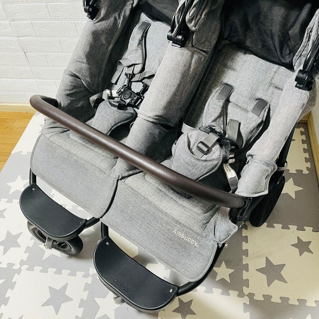 【☆美品☆】エアバギー☆ココダブル☆EXフロムバース☆アースグレー☆2人乗り☆