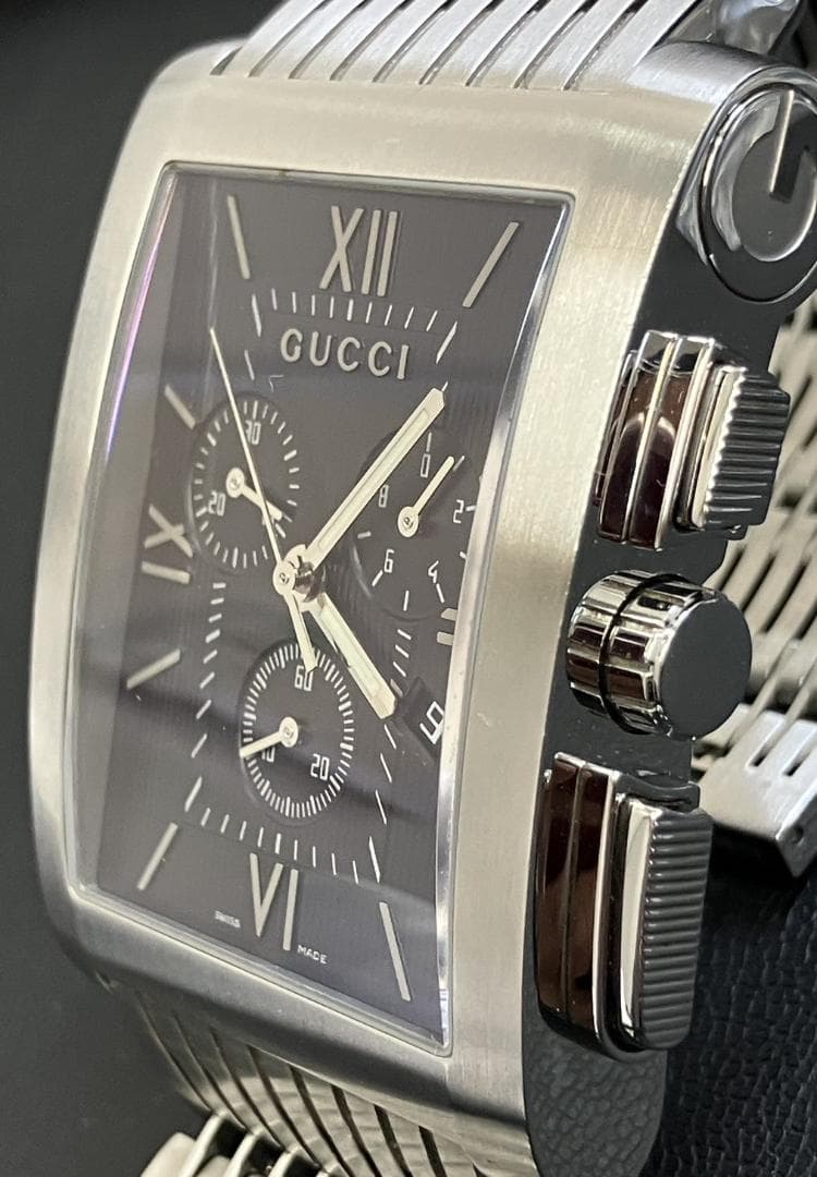 【極美品／稼働品】GUCCI クロノグラフ 8600Mクオーツ