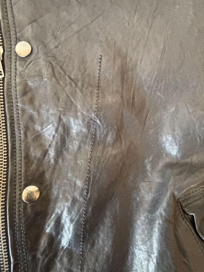 DIESEL ライダースレザージャケット M 黒　革ジャン