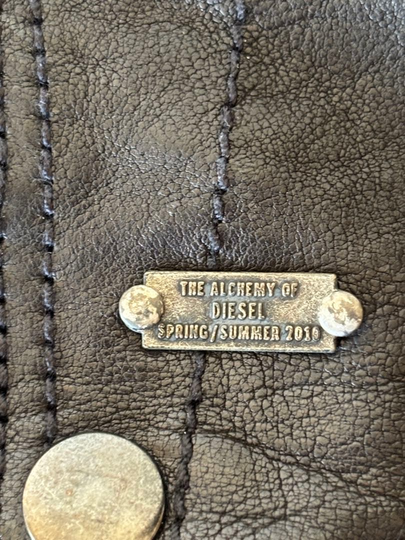 DIESEL ライダースレザージャケット M 黒　革ジャン