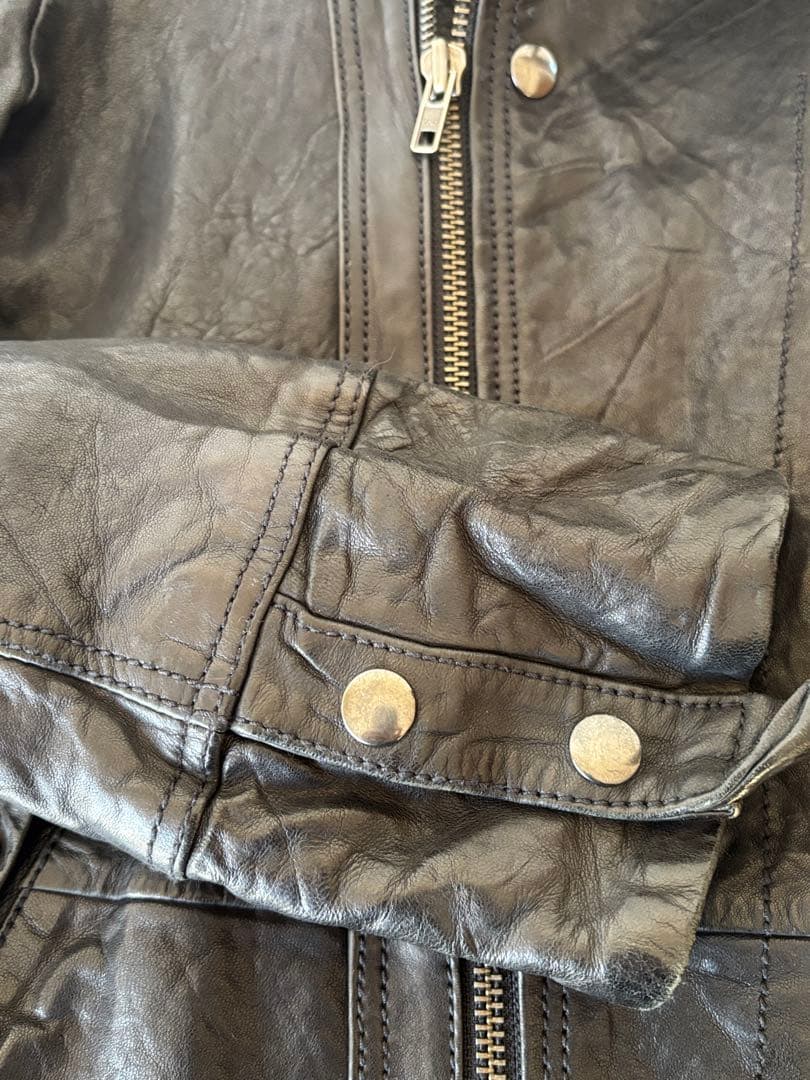 DIESEL ライダースレザージャケット M 黒　革ジャン