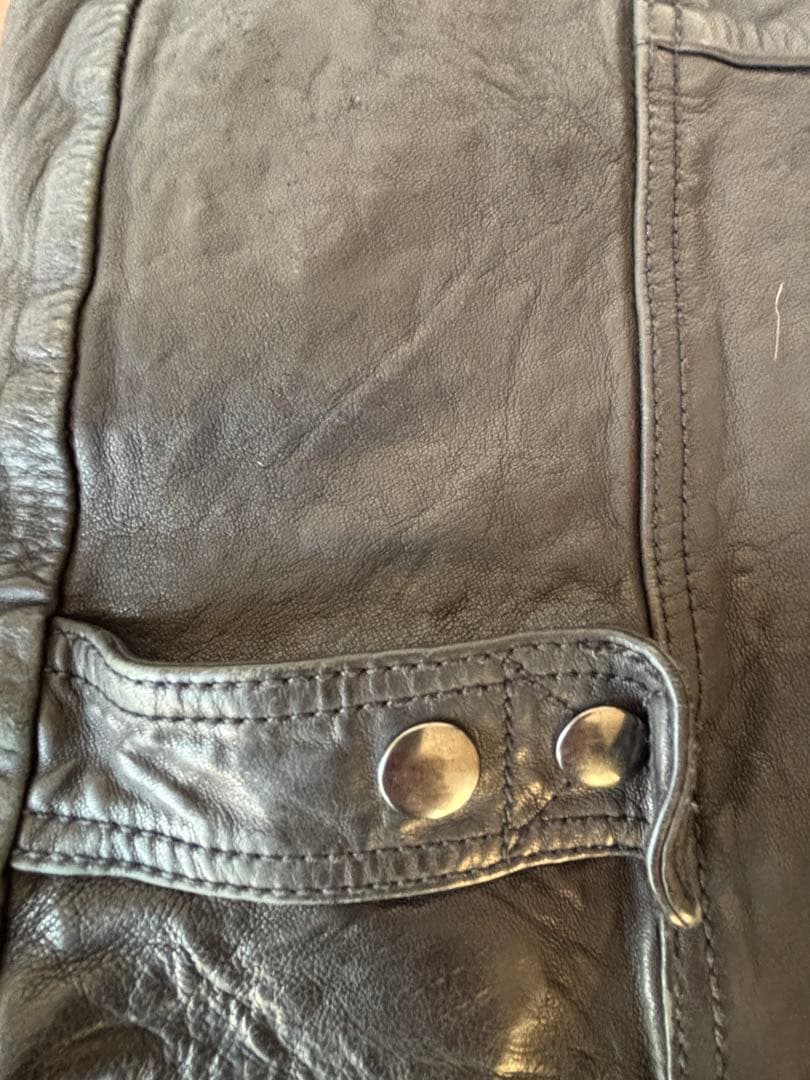 DIESEL ライダースレザージャケット M 黒　革ジャン