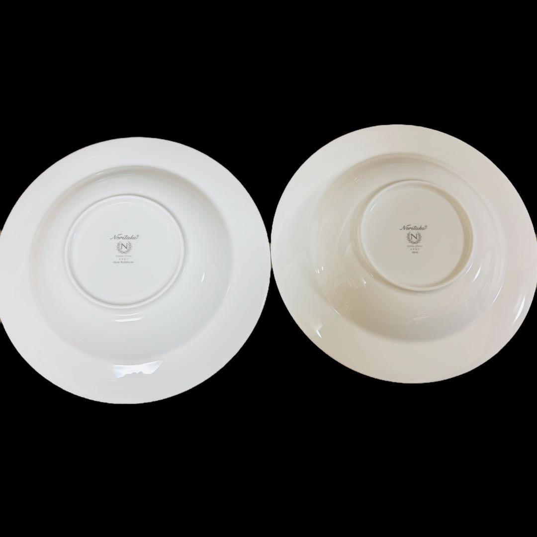 ノリタケ　アイラ　ゴールド　プラチナ　カップ　ソーサー　トリオ　プレート