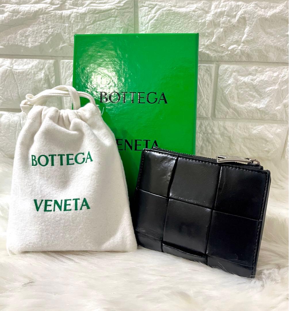 【marsya 様】BOTTEGA VENETA カセット三つ折り財布 巾着付き
