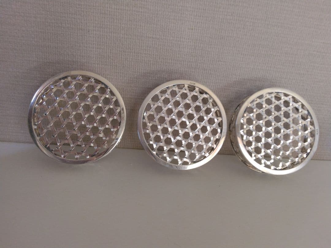 銀製　小皿　3枚