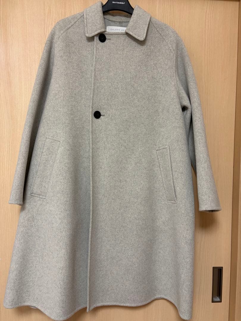 ギャルリーヴィーカシミヤダブルフェイスオーバーコート