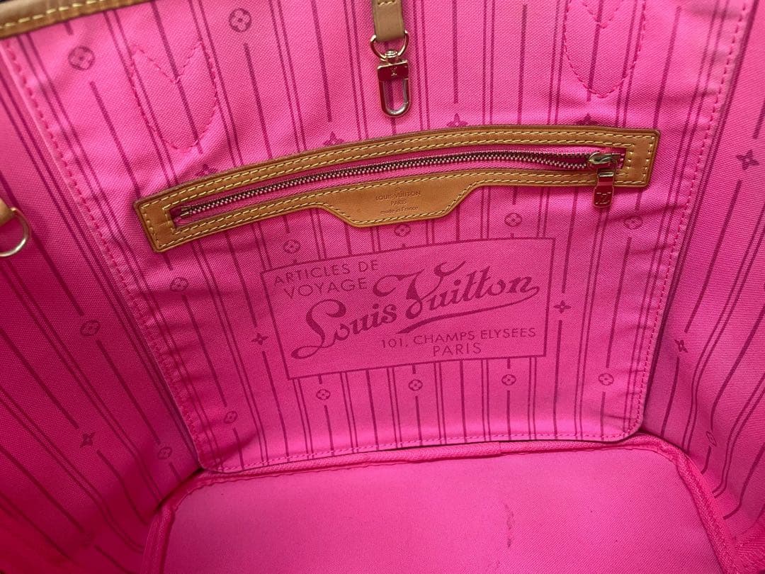 ヴィトン　モノグラム　ローズ　ネヴァーフル　M48613 トートバッグ