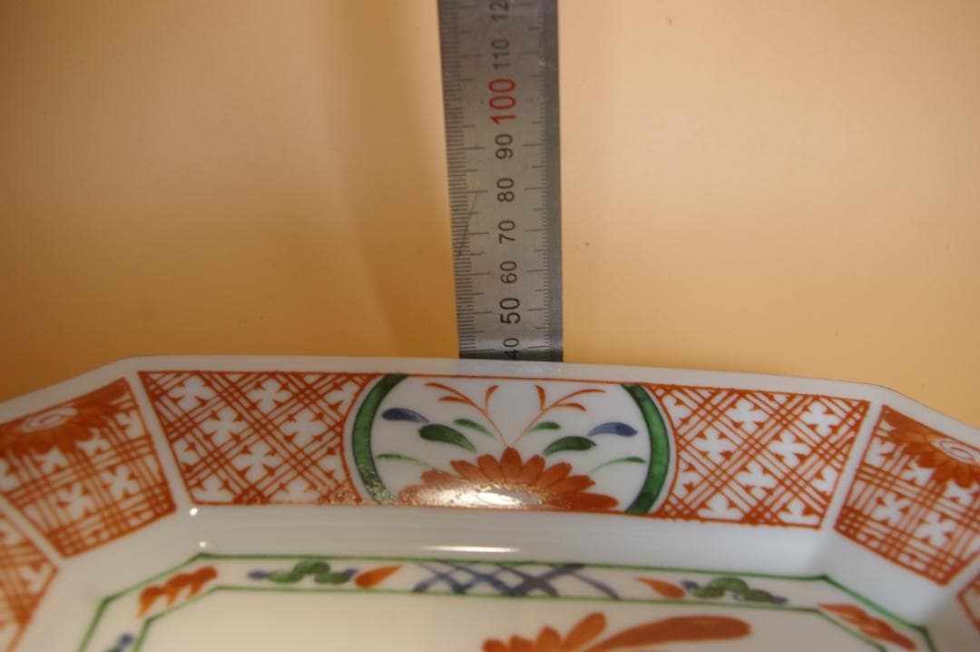 値下げ　乃りたけ ノリタケ 和皿 赤絵 角皿 大皿1枚 小皿5枚