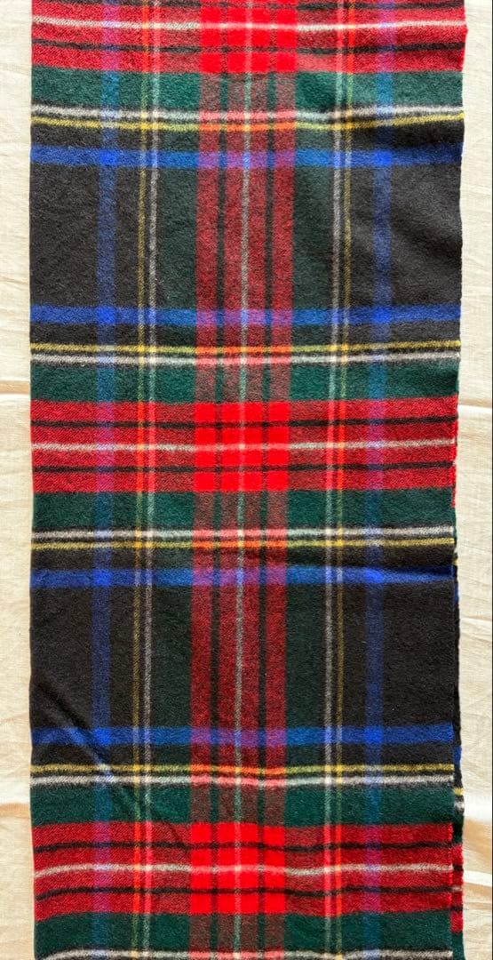 Johnstons 大判ストール カシミヤ100% タータンチェック