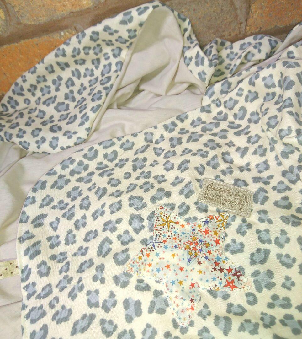 専用❤みかん⭐贅沢＊ひんやり❤冷感ニット×ガーゼ⭐特大ブランケット❤レオパード⭐