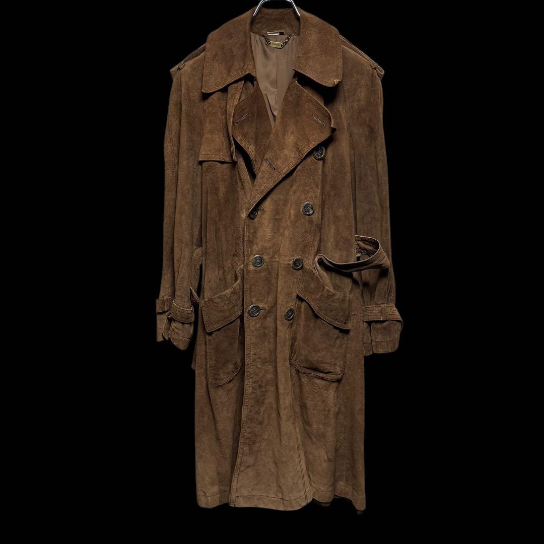 DURBAN ヴィンテージ 本革　レザー　スウェード　コート　豚革　10