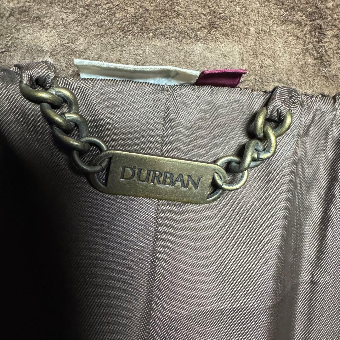 DURBAN ヴィンテージ 本革　レザー　スウェード　コート　豚革　10