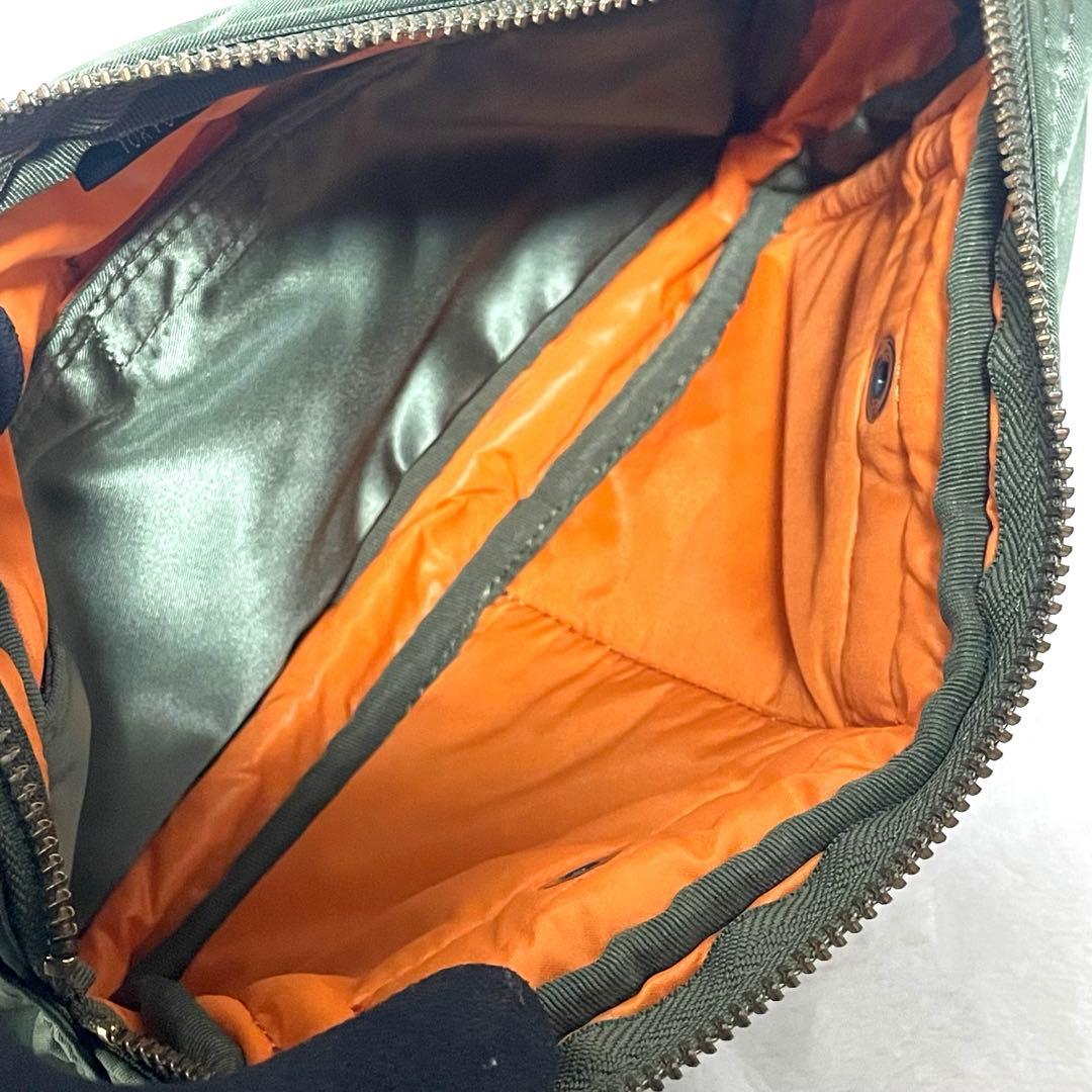 【未使用級】 PORTER タンカー ボディバッグ セージグリーン